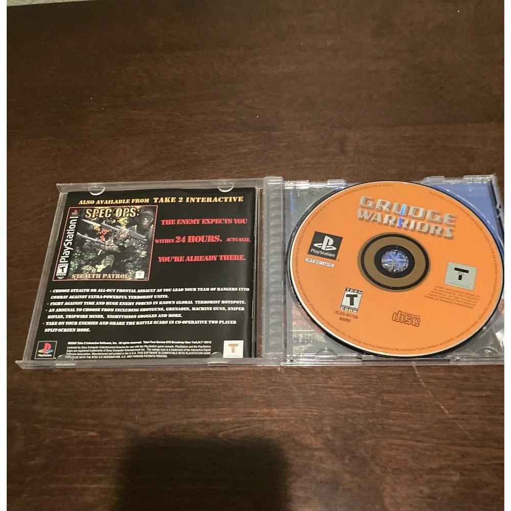 Grudge Warriors Sony PlayStation 1 PS1 Complete Manual